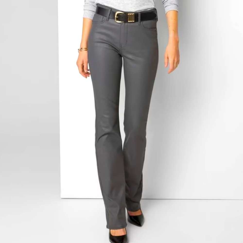 *Brand New* WHBM High Rise Coated Bootcut Jeans size 0